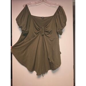 SHEIN Olive Green Top